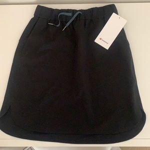 Black Lululemon On the Fly Skirt